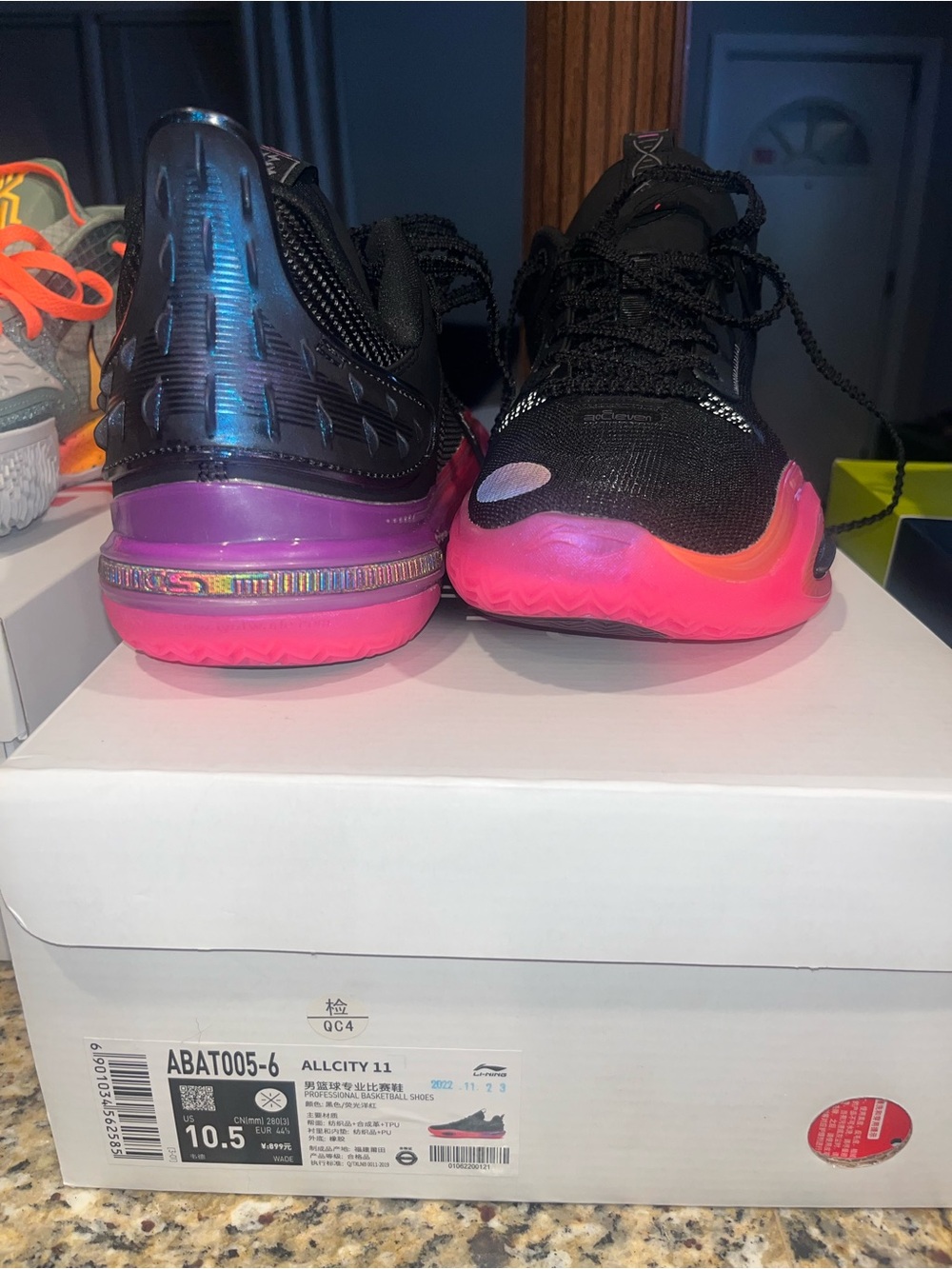 Way of Wade AllCity 11 Men’s Black and Pink Performance Sneakers